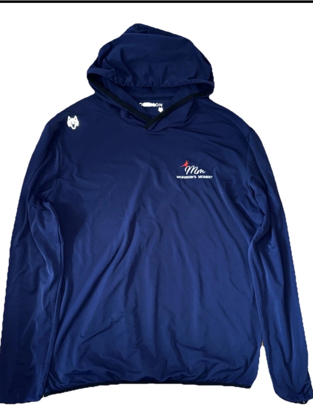 Greyson Navy Blue XL Hooded Pullover Golf T-shirt Hoodie Logo McKenzie’s Moment